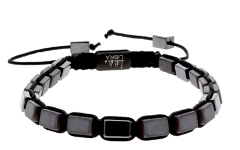 Pulsera hematites y acero LISKA