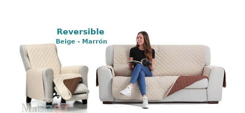 Cubre Sofá Acolchado Reversible Couch Cover Belmartí
