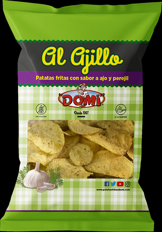 Patatas Fritas al Ajillo Domi Formato 150g