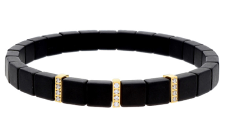 Pulsera hematites y acero LISKA