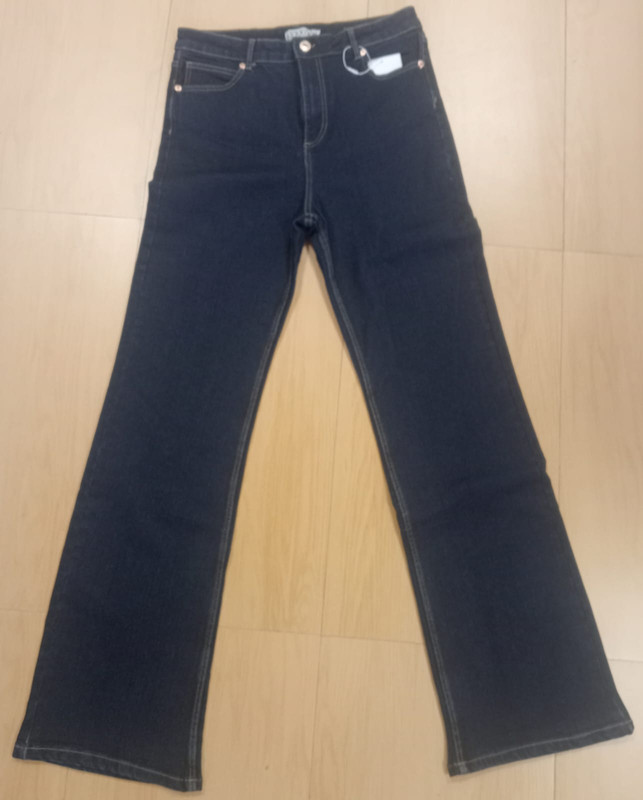 Pantalón Vaquero azul Oscuro de Campana