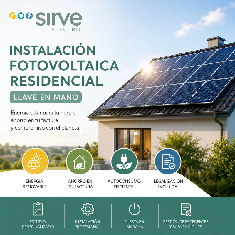 Instalación Fotovoltaica Residencial Llave en Mano