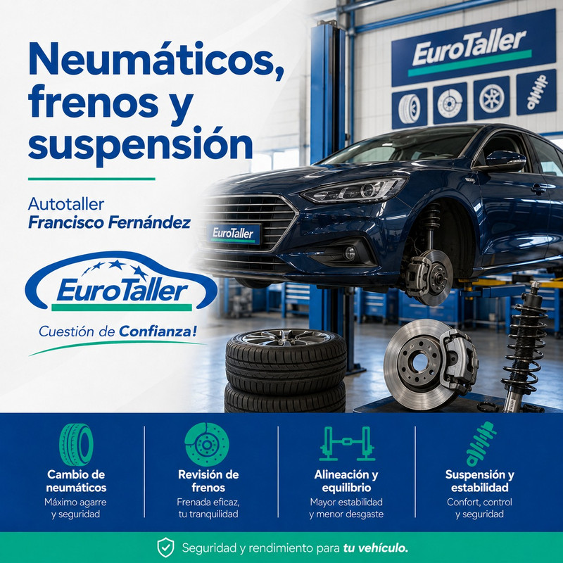 Neumáticos, frenos y suspensión
