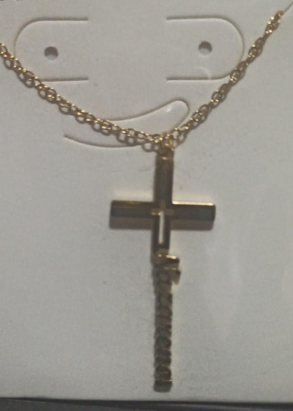 Collar de cruz dorada Nazareno