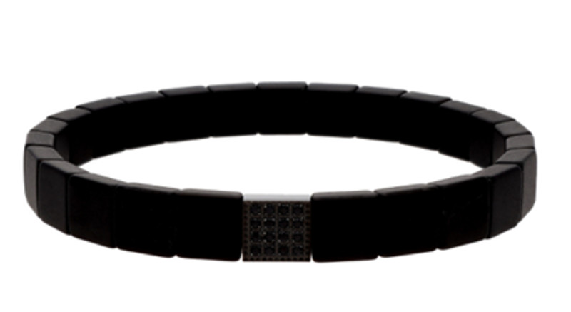 Pulsera hematites y acero LISKA