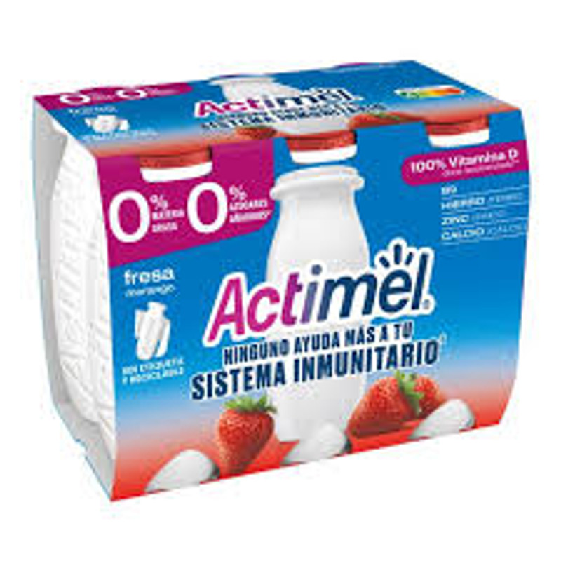ACTIMEL FRESA 0% AZUCAR
