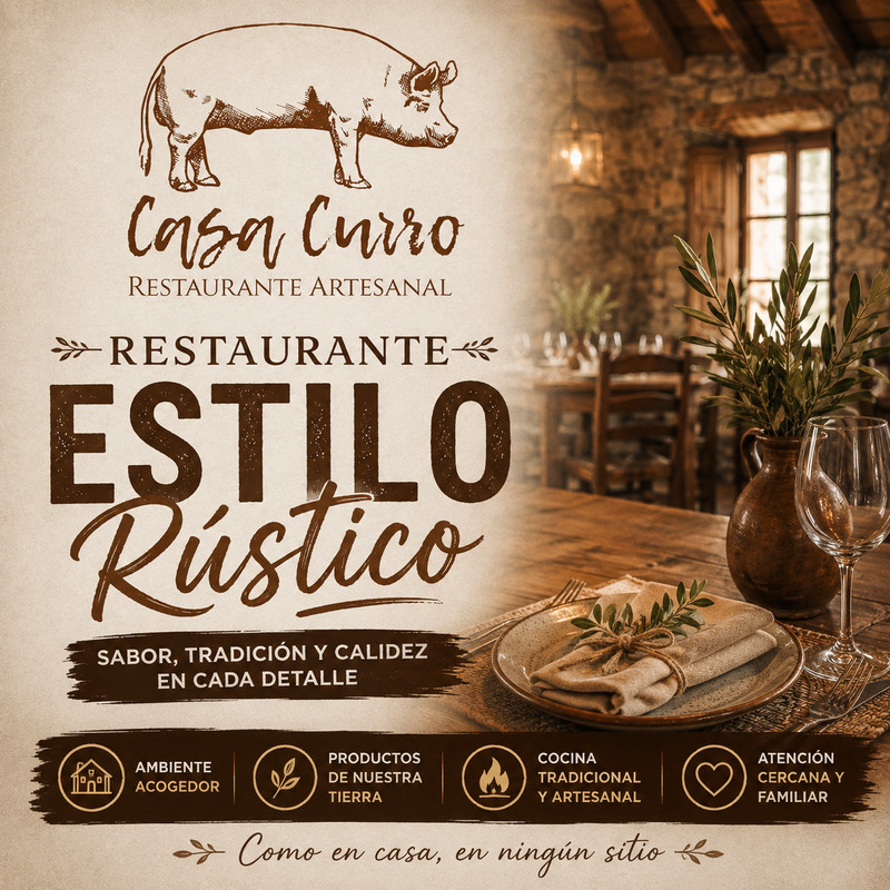 Restaurante Estilo Rústico