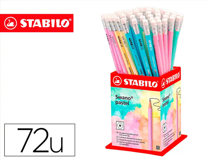 Lápices de Grafito con Goma Swano