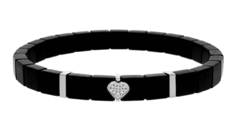 Pulsera hematites y acero LISKA