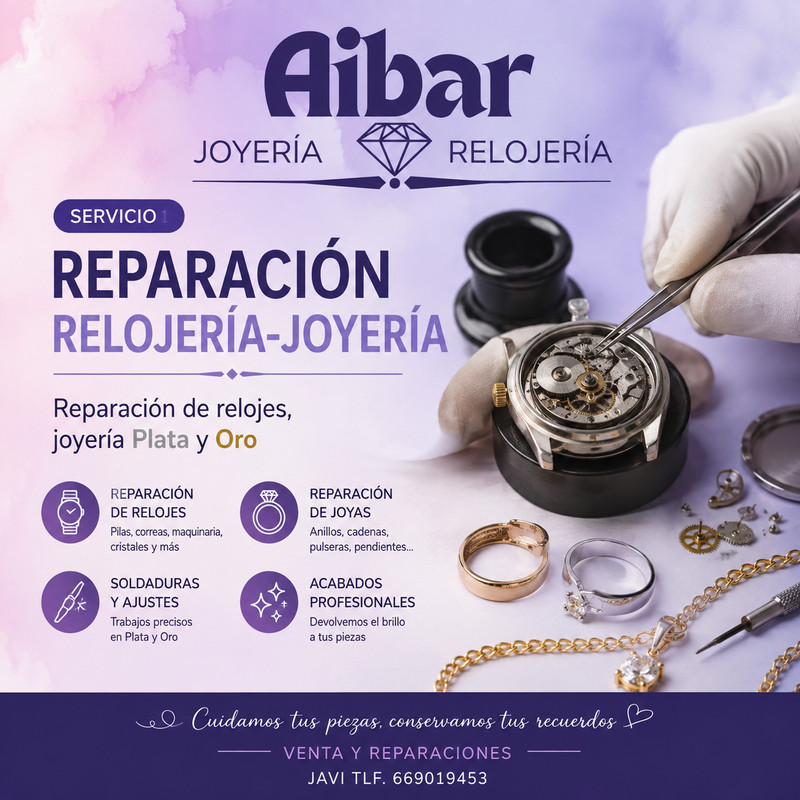 Reparación de Relojería y Joyería