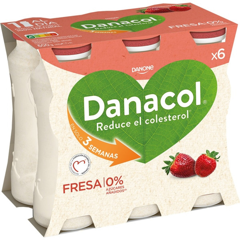 DANACOL FRESA 0%