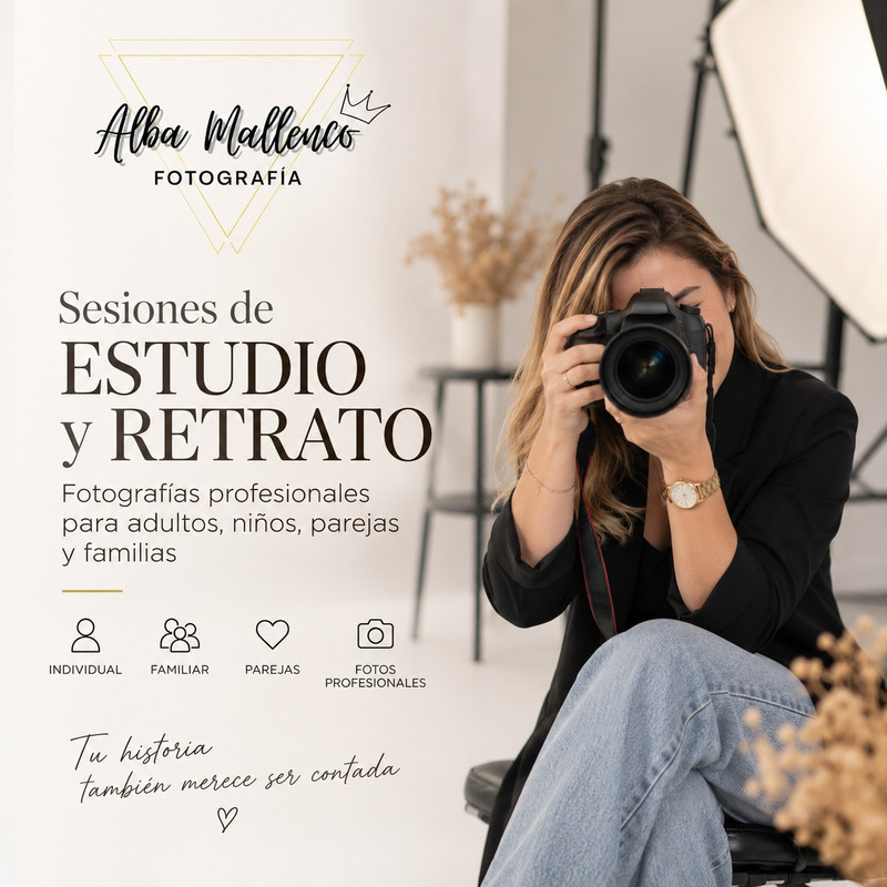 Sesiones Fotográficas de Estudio y Retrato