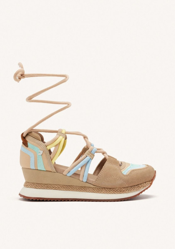 ZAPATILLAS ABIERTAS PIEL CUÑA RAFIA GIOSEPPO BRIDPORT