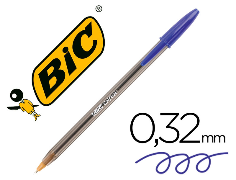 Bolígrafo BIC Cristal Original Tinta Azul Unidad