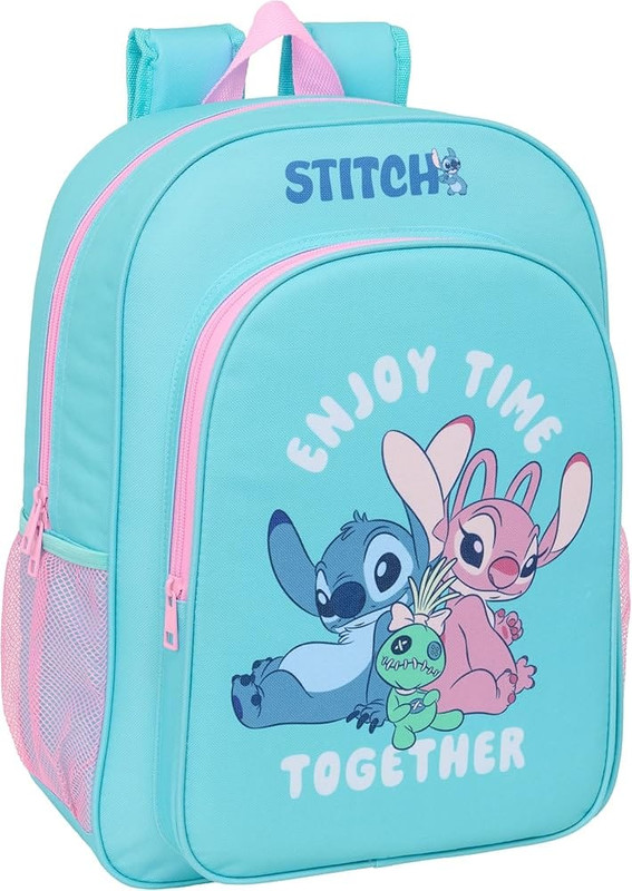 Mochila Stitch y Angel Enjoy Time Together
