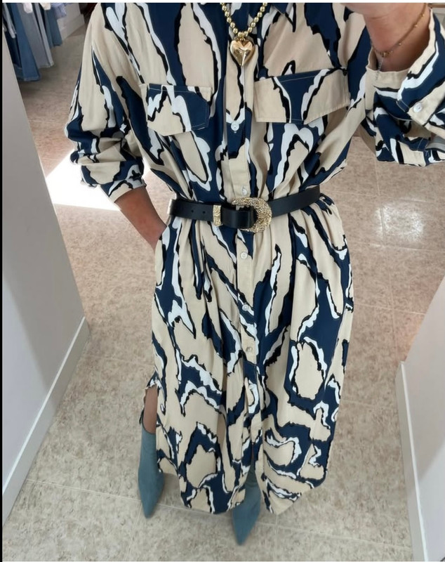 Vestido Camisero Estampado
