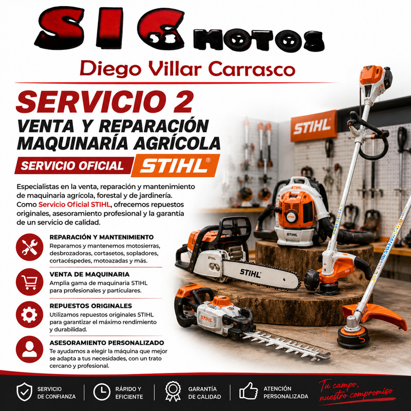 Venta y Reparación de Maquinaria Agrícola – Servicio Oficial STIHL