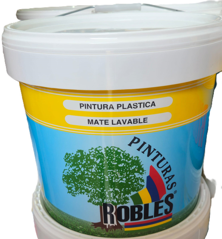 Pintura Mate Plástica Lavable. Pinturas Robles 20 L