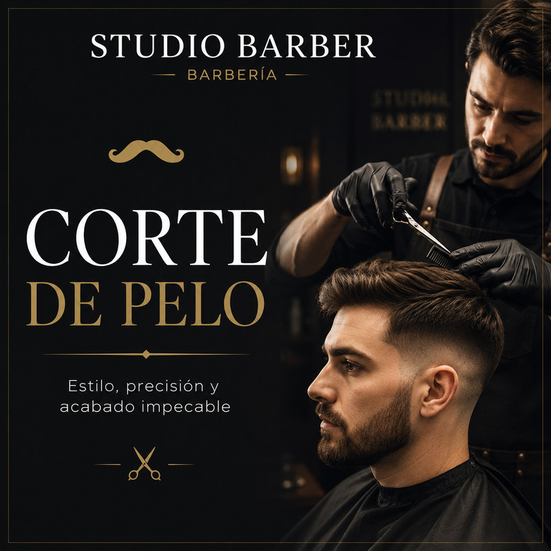 Corte de pelo en Studio Barber