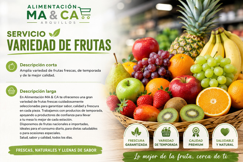 Variedad de Frutas