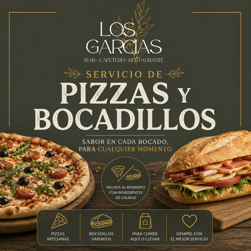 Pizzas y Bocadillos