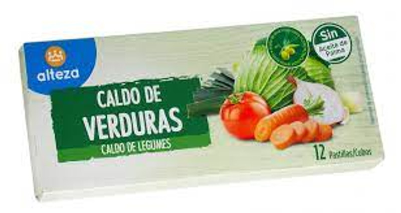 Pastillas de Caldo de Verduras Alteza