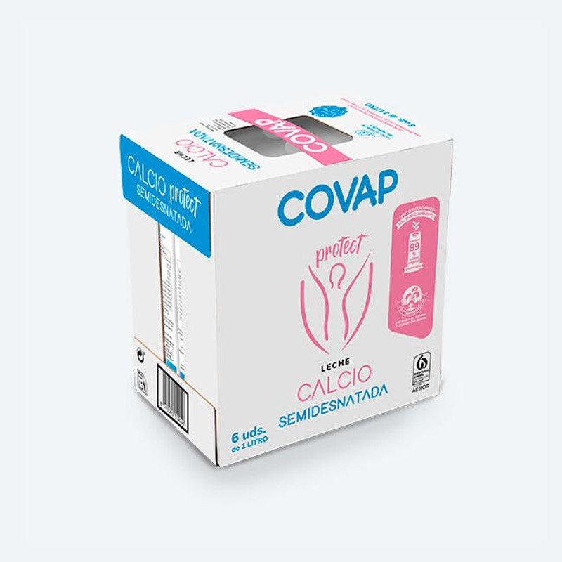 Leche Semidesnatada Calcio Covap 1 litro