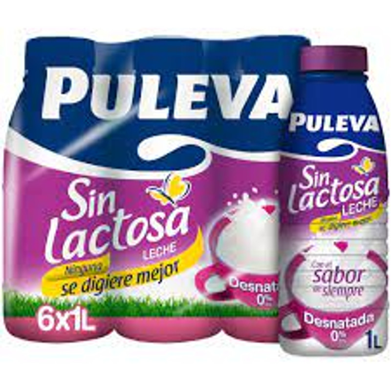 Leche Desnatada Sin Lactosa Puleva 1L