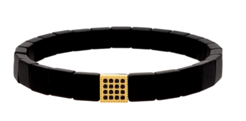 Pulsera hematites y acero LISKA