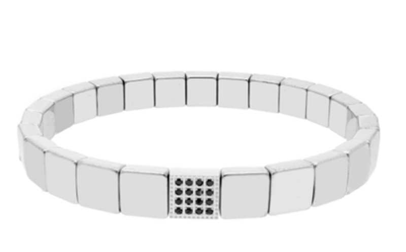 Pulsera hematites y acero LISKA